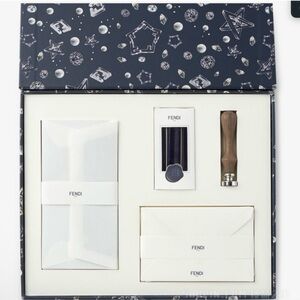 Fendi Elegant White Invitations with Stamping Set- Brand New in Box